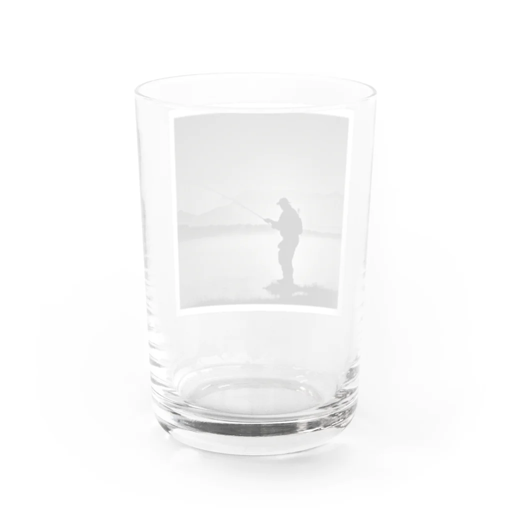 keiryuufly1214の朝焼けの釣り Water Glass :back