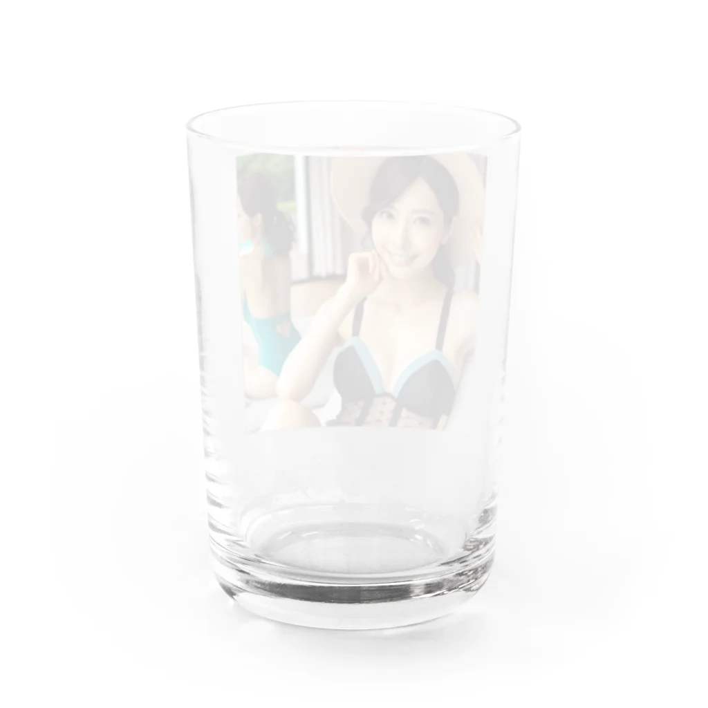 おっちゃんストアのAI日本人女性 Water Glass :back