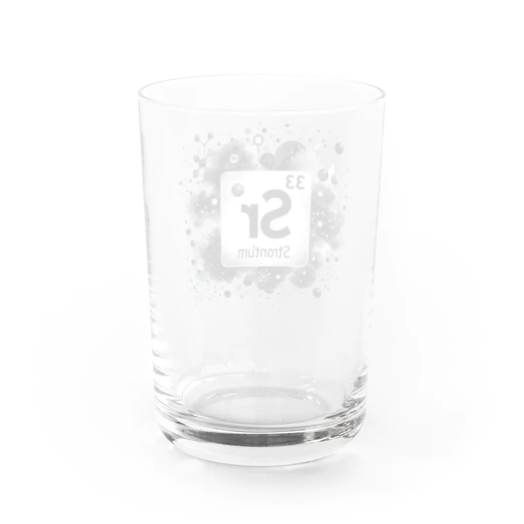 science closet（科学×ファッション）の元素シリーズ　~ストロンチウム Sr~ Water Glass :back