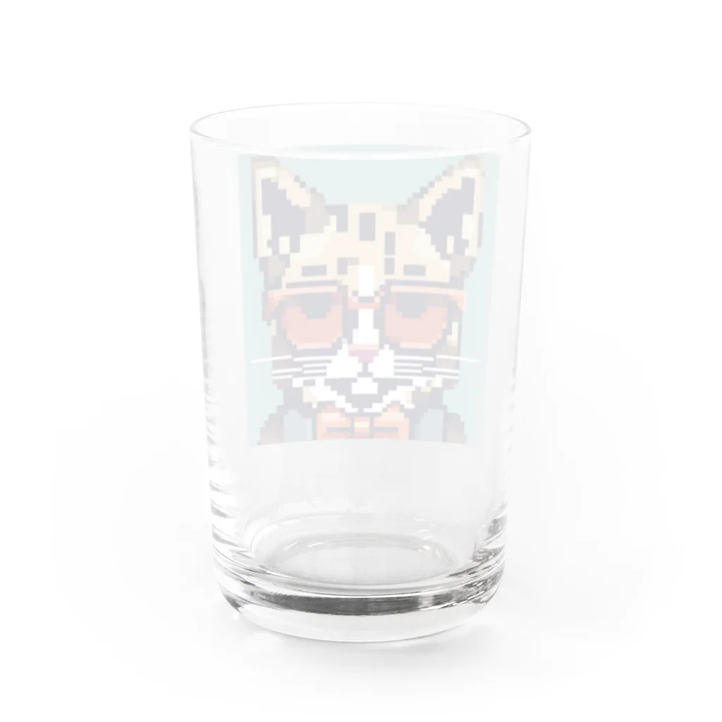 Walnut WhisperのSharp Cat Water Glass :back