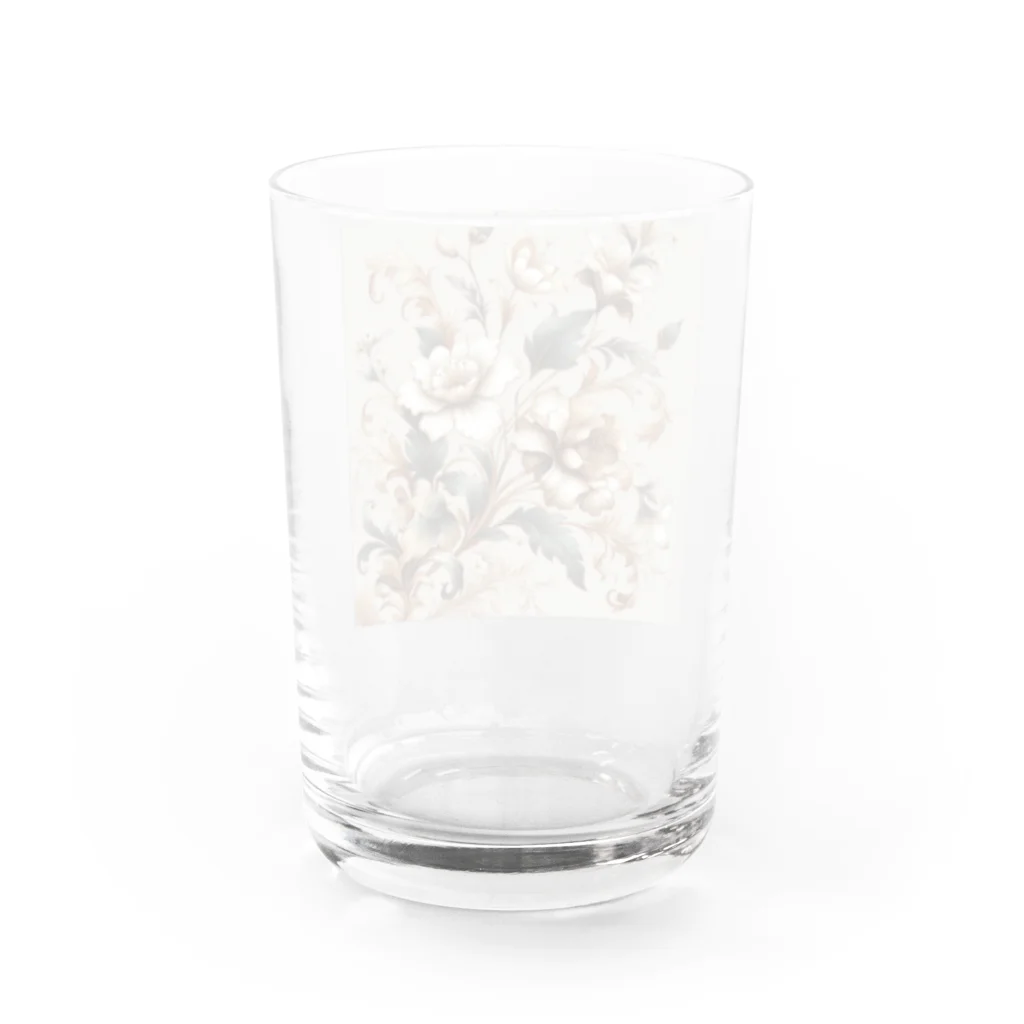 masa_innovatorのElegant Florals Water Glass :back