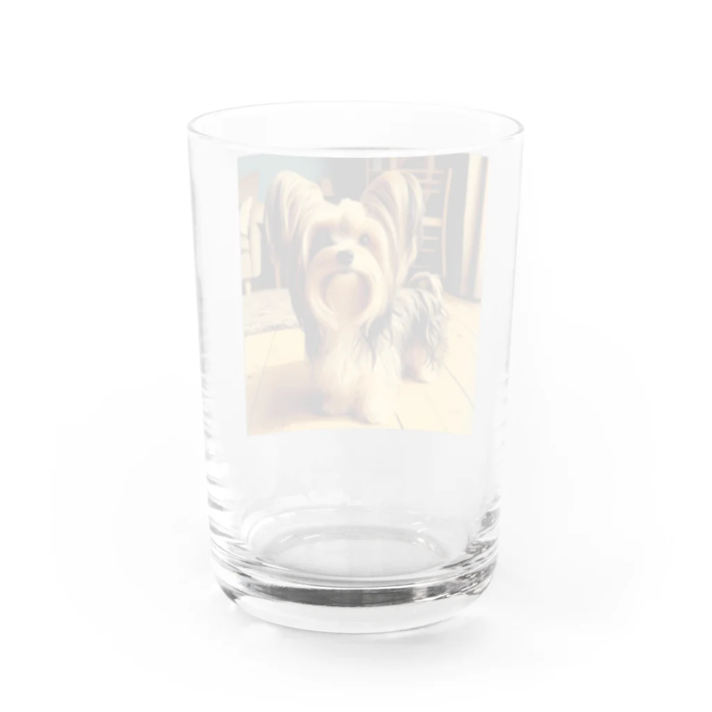 Dog Selectionの惹かれる！可愛さ満点のヨーキーアイテム Water Glass :back