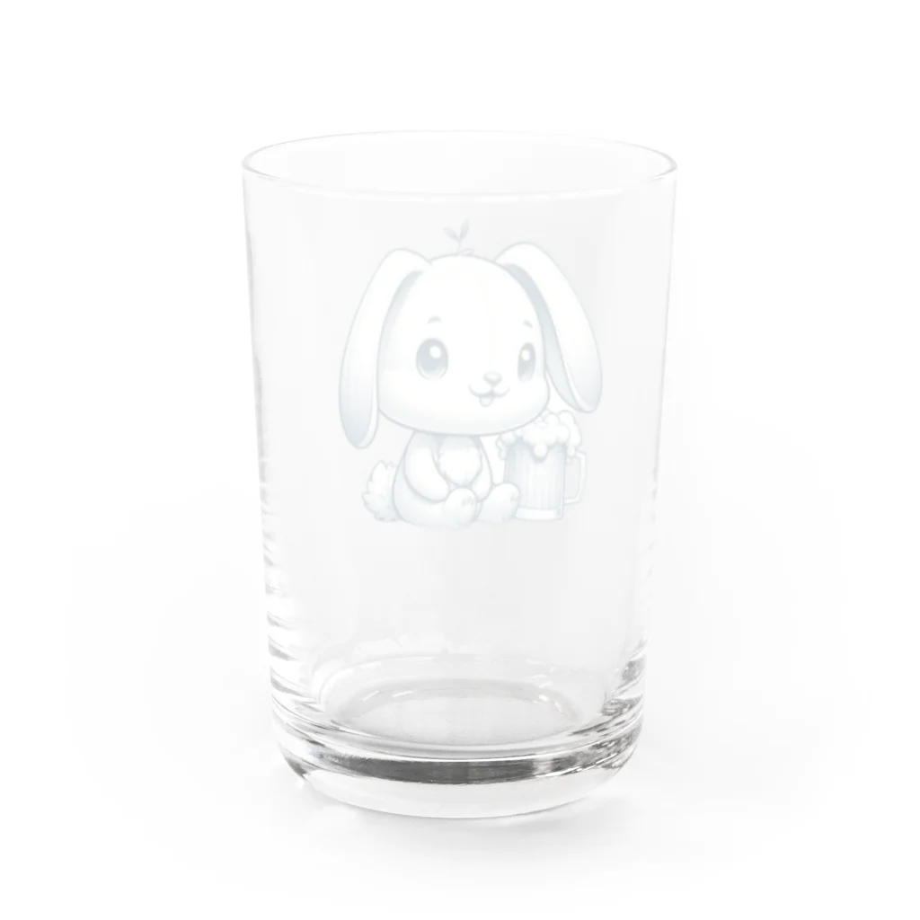 bottaの可愛いウサギ(垂れ耳ビール)04 Water Glass :back