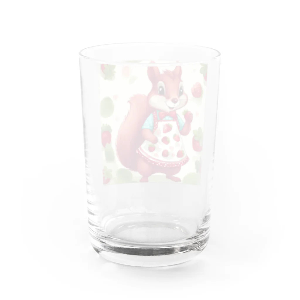 mari0909の可愛らしいシマリス Water Glass :back