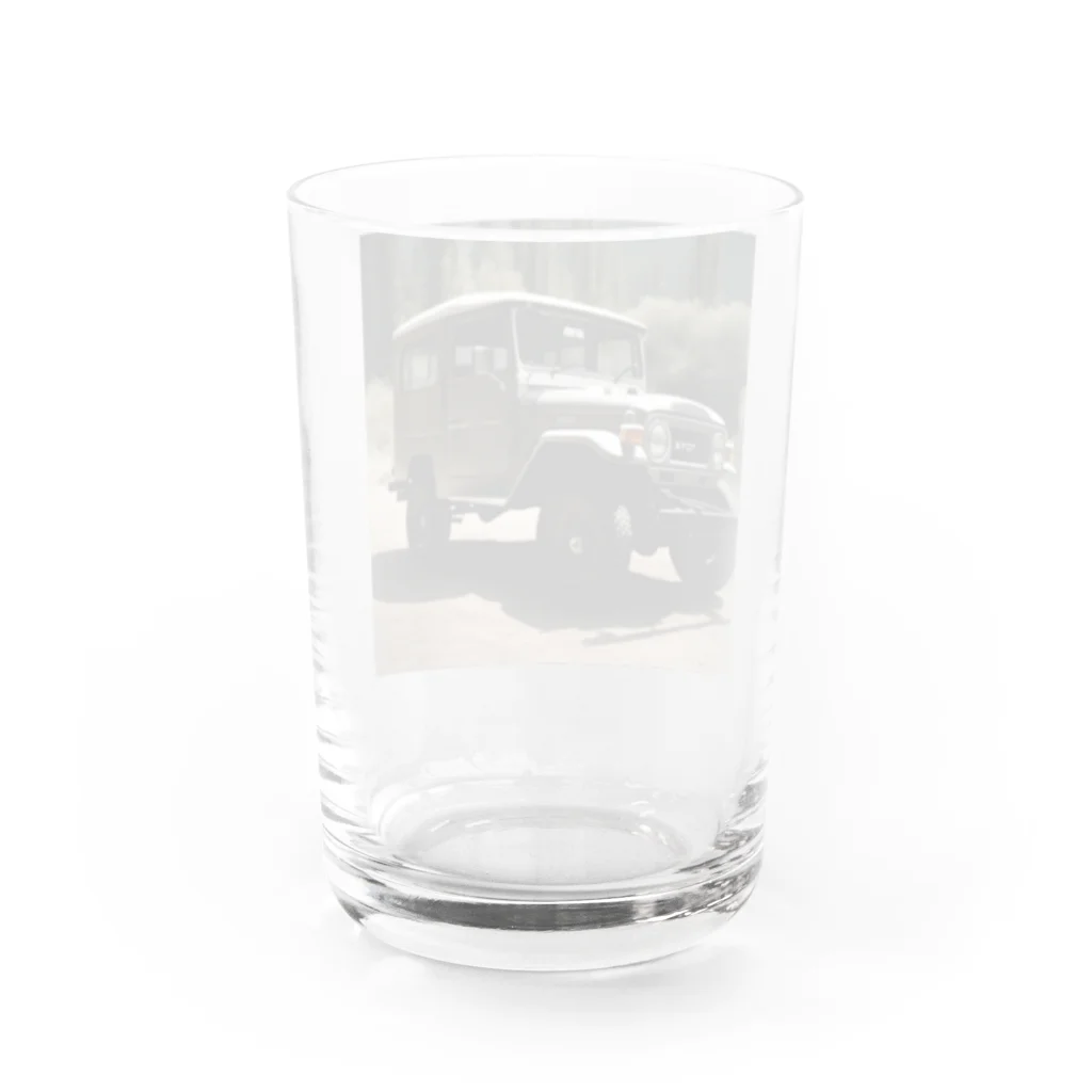 Vintage MotorVehicleのトヨタ・ランドクルーザー Water Glass :back