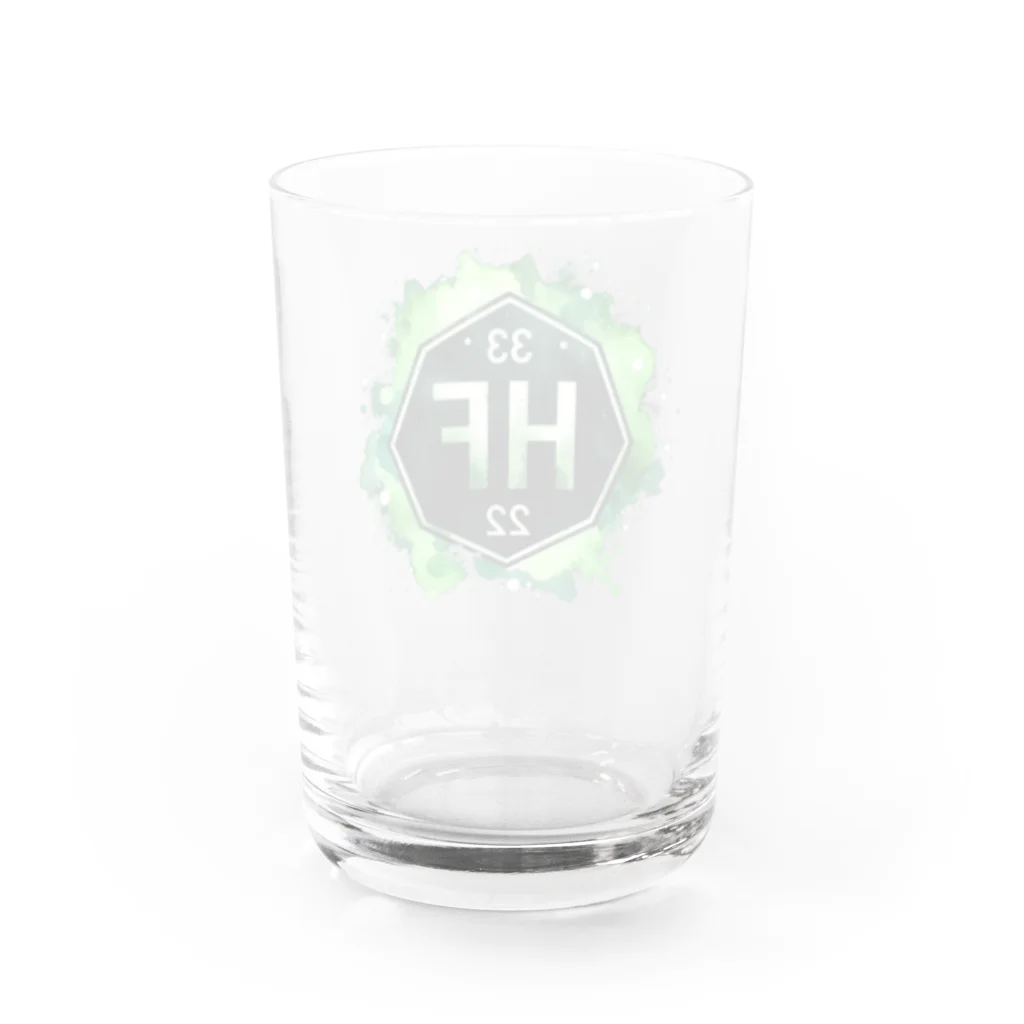 science closet（科学×ファッション）の元素シリーズ　~ハフニウム Hf~ Water Glass :back