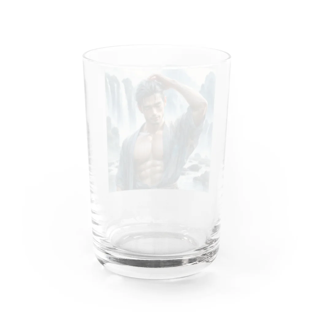 KyleのLGPTQを支持する筋肉マン Water Glass :back