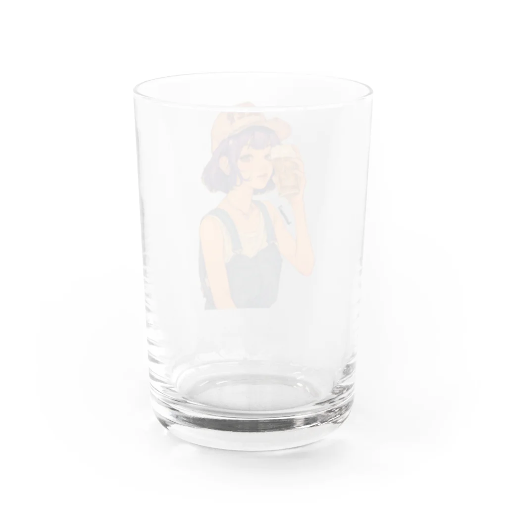 ビール姐さんの小麦ちゃん Water Glass :back