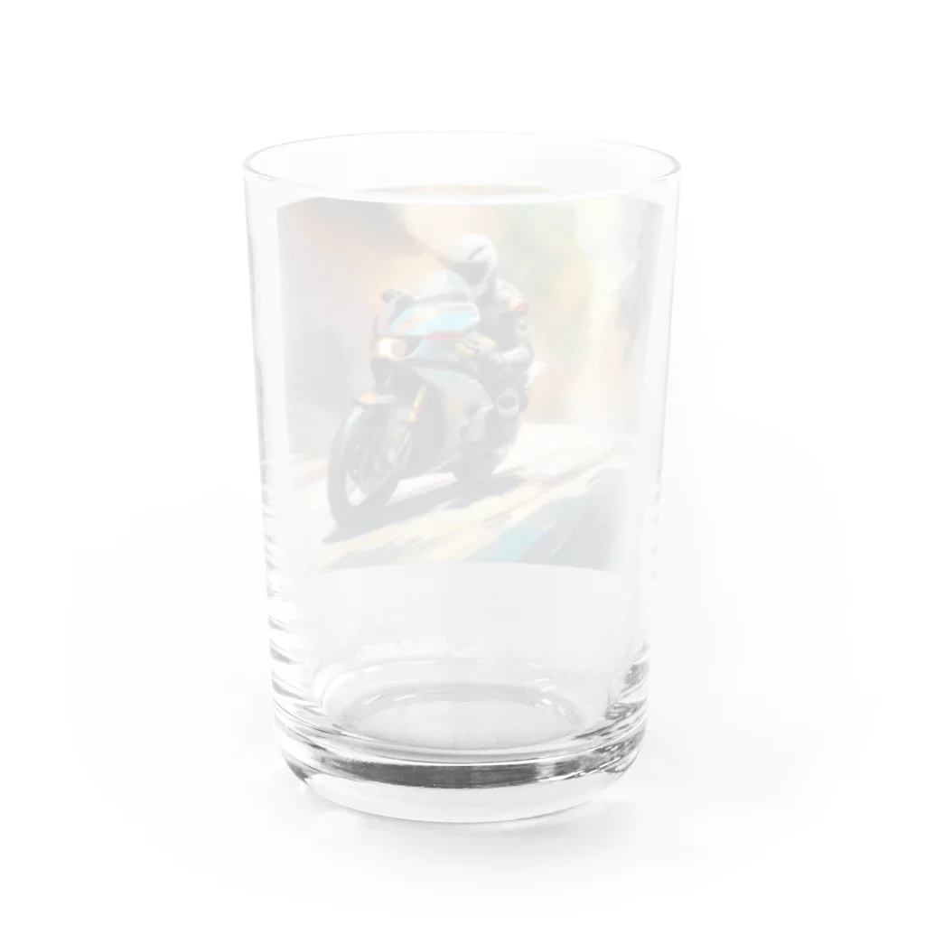 kazuman55の風を切るライダー Water Glass :back