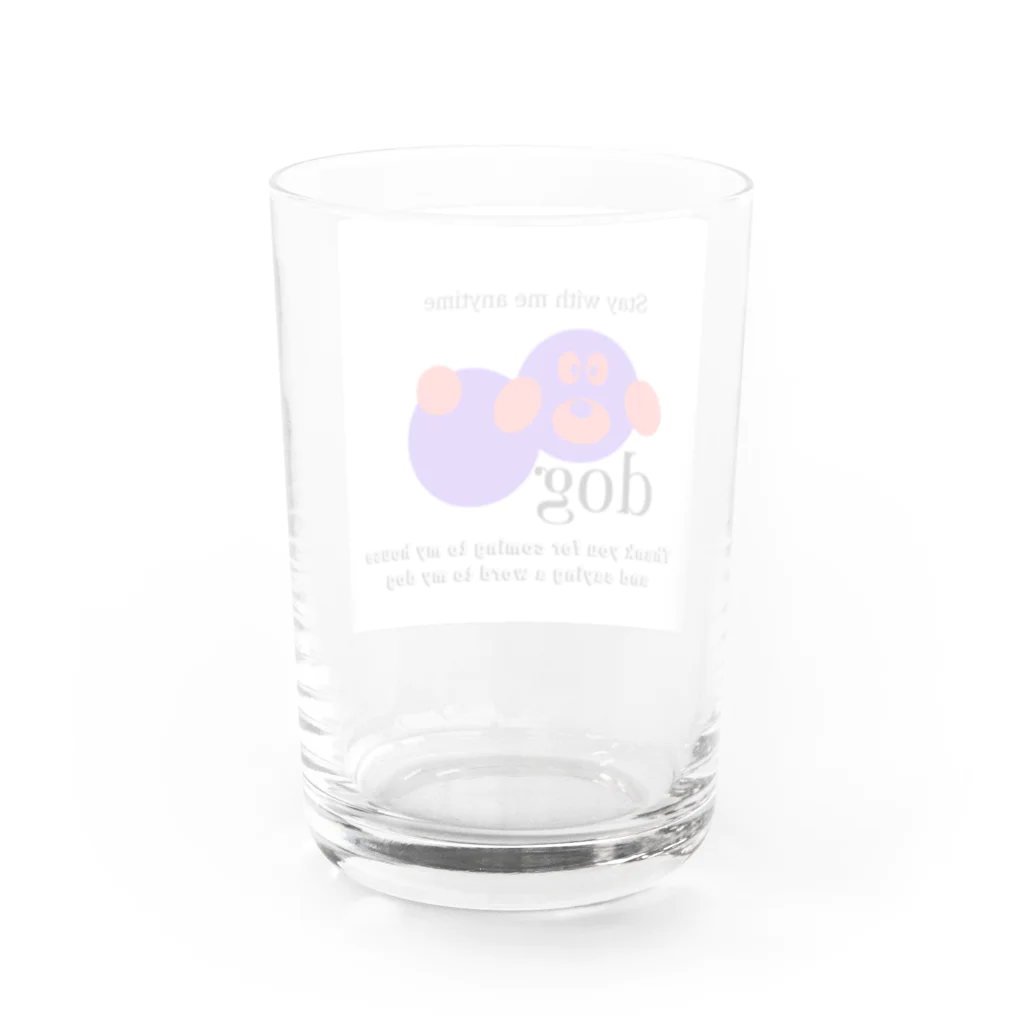 KaiKauWeLa_jiruのいつでも一緒 Water Glass :back