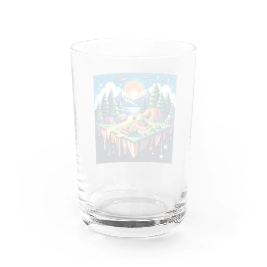 Forêt de Renardsのcamping(ドット) Water Glass :back