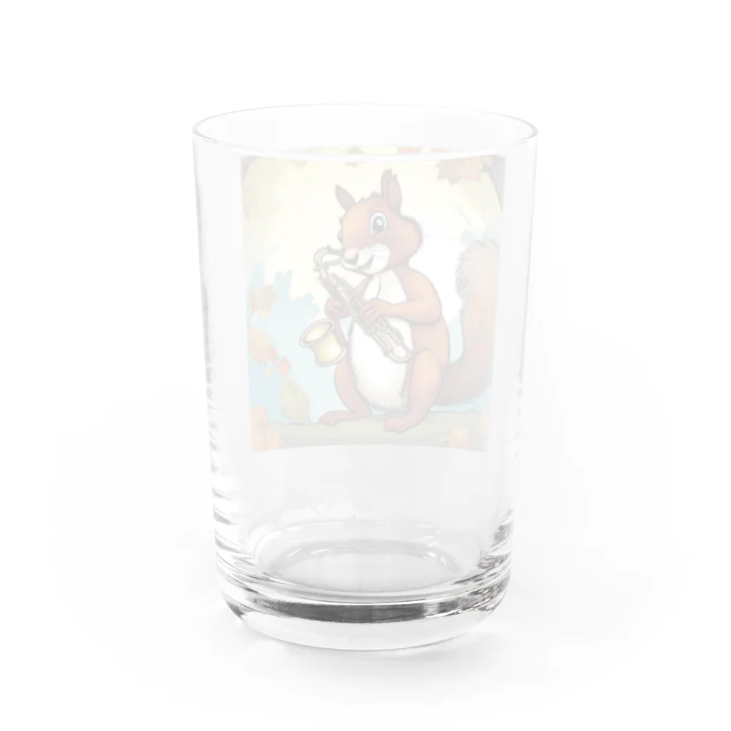 mari0909のリスがサックスを Water Glass :back