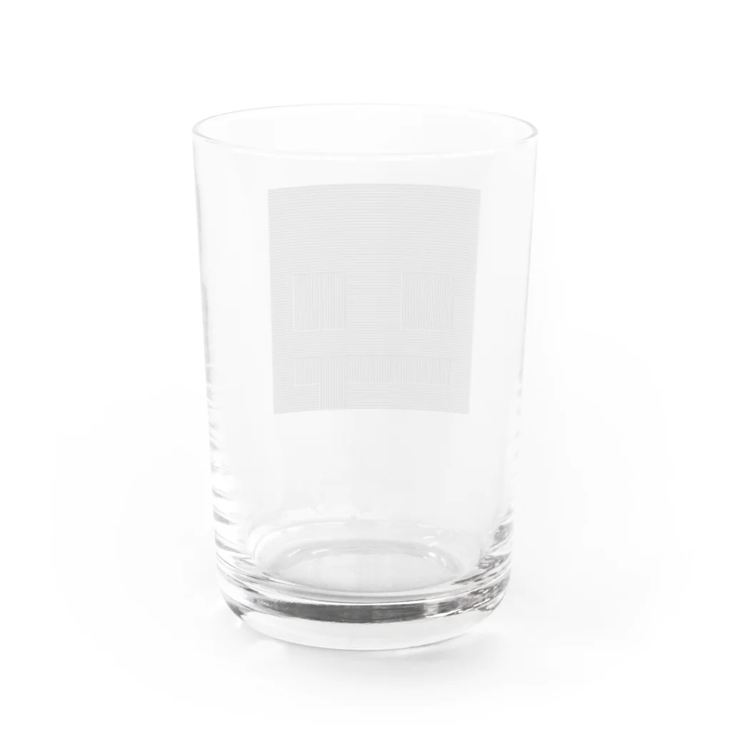 ぽつねん。のあのときのぽつねんの線（黒） Water Glass :back