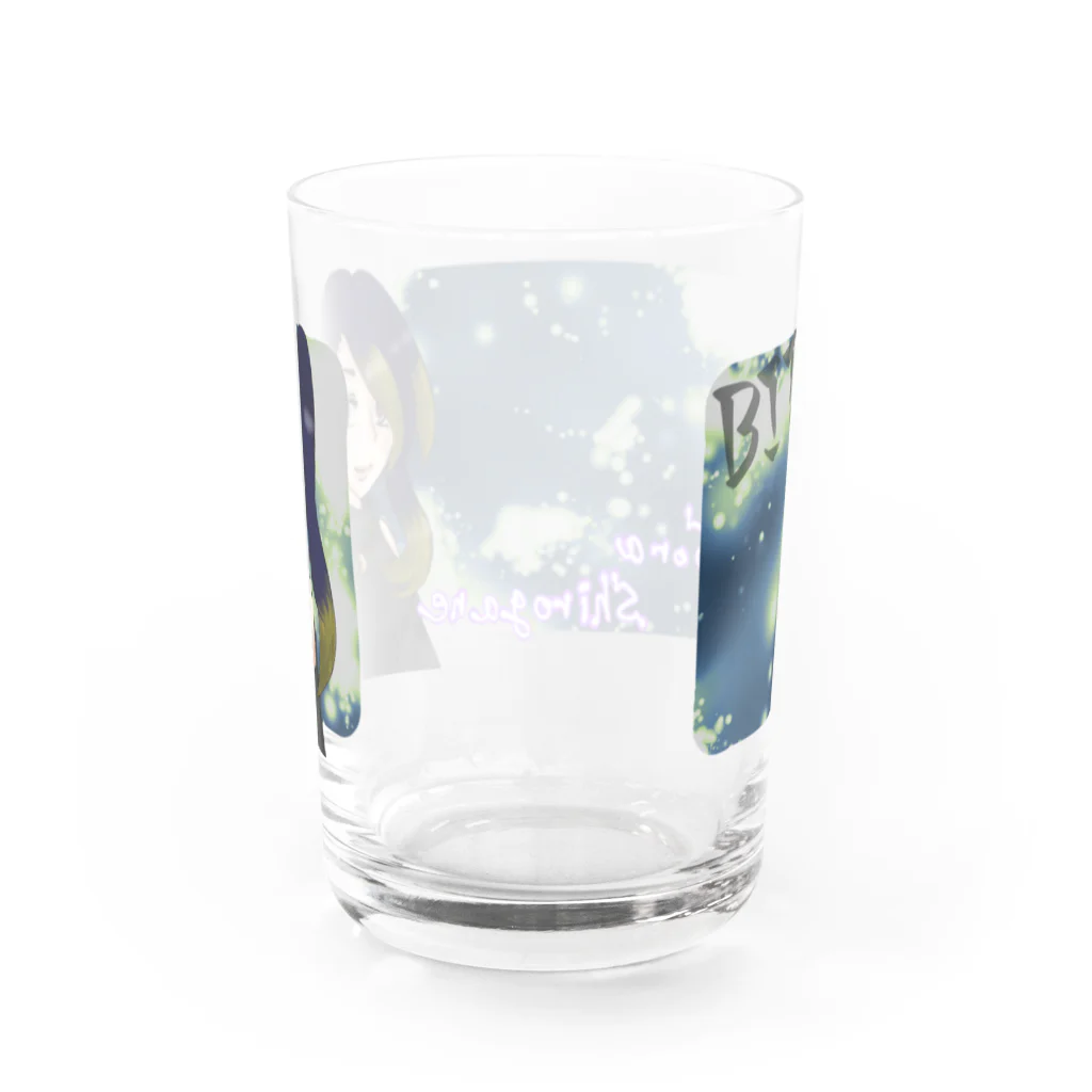 雨音月陽のBIT 白銀天 グラス Water Glass :back