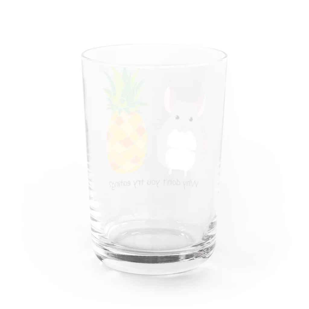 ツチノコーヒーのもふもふパイナポ Water Glass :back