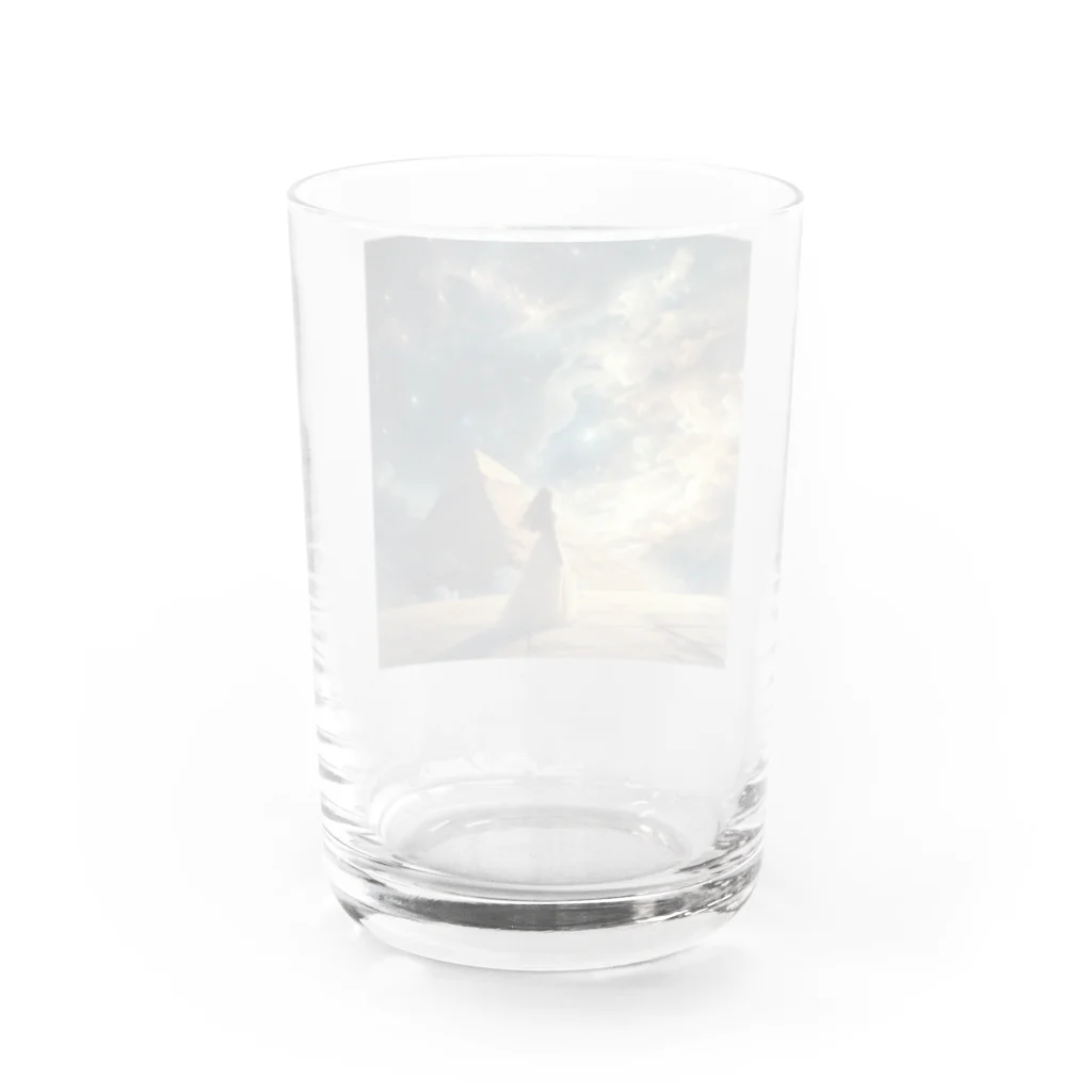 幻想堂のピラミッドの輝き Water Glass :back