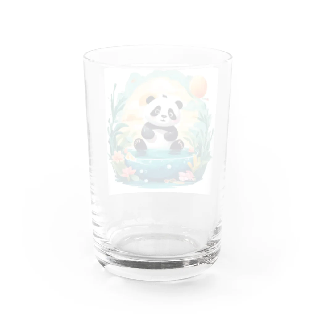 waterpandaの水辺のパンダ Water Glass :back