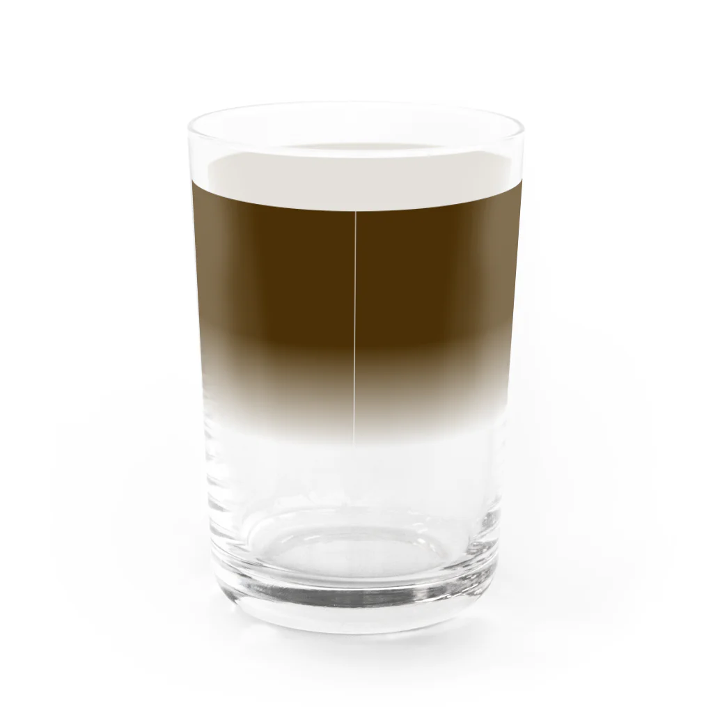 路地裏のおっちゃん屋のカフェオレグラス Water Glass :back