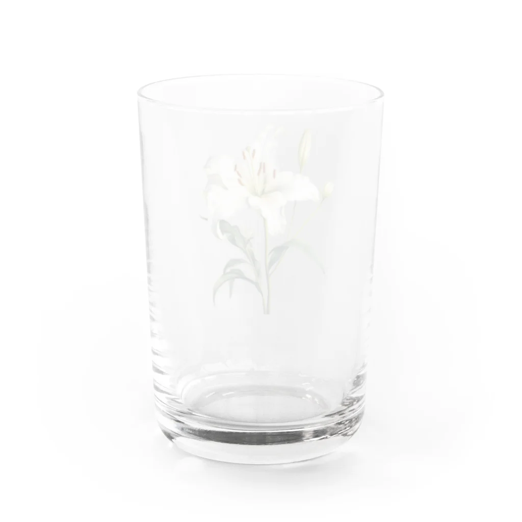 Q_kyuのアンティークリリー Water Glass :back