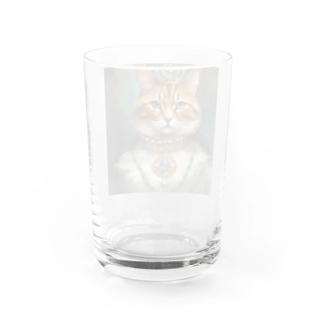 esmeralda64のパライバトルマリンの瞳の猫 Water Glass :back