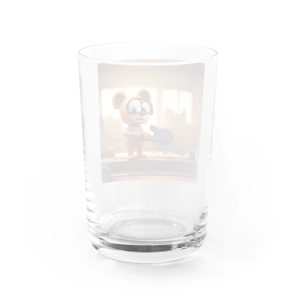 DeeeeDののこぎりのキャラクター Water Glass :back