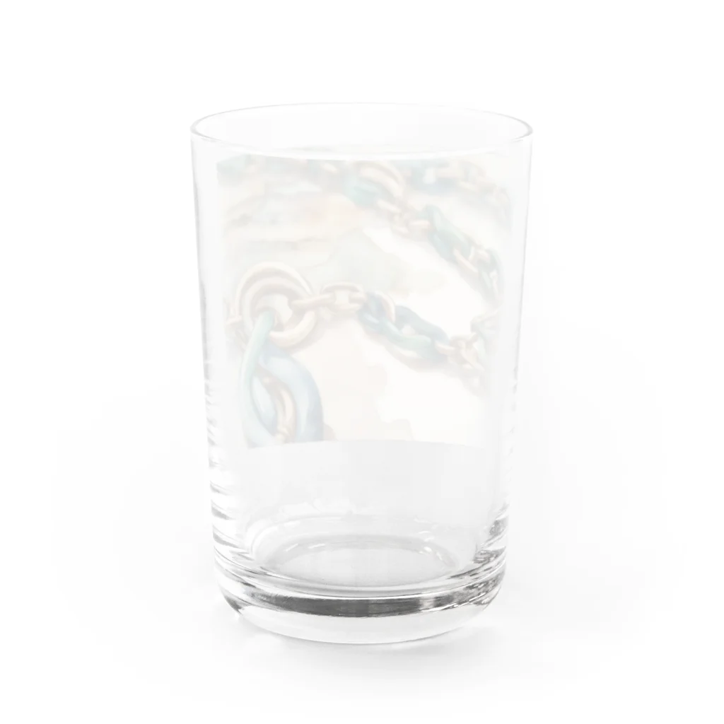 テフラんずのチェーンデザイン Water Glass :back