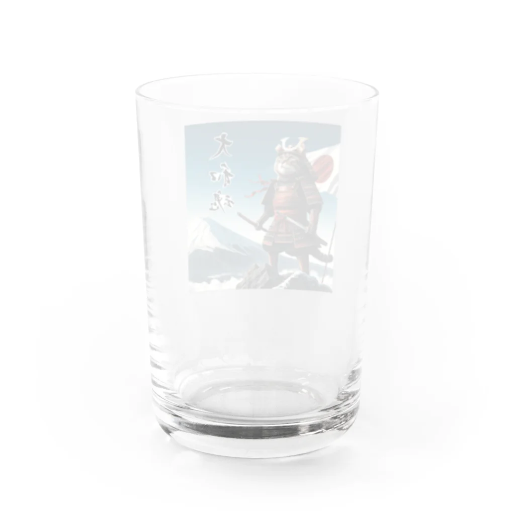 猫好き Japanの大和魂ねこ Water Glass :back