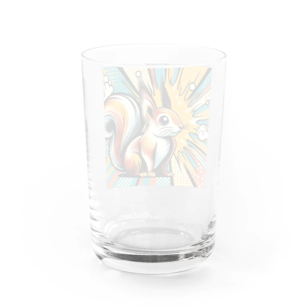 きりん𓃱のリス Water Glass :back