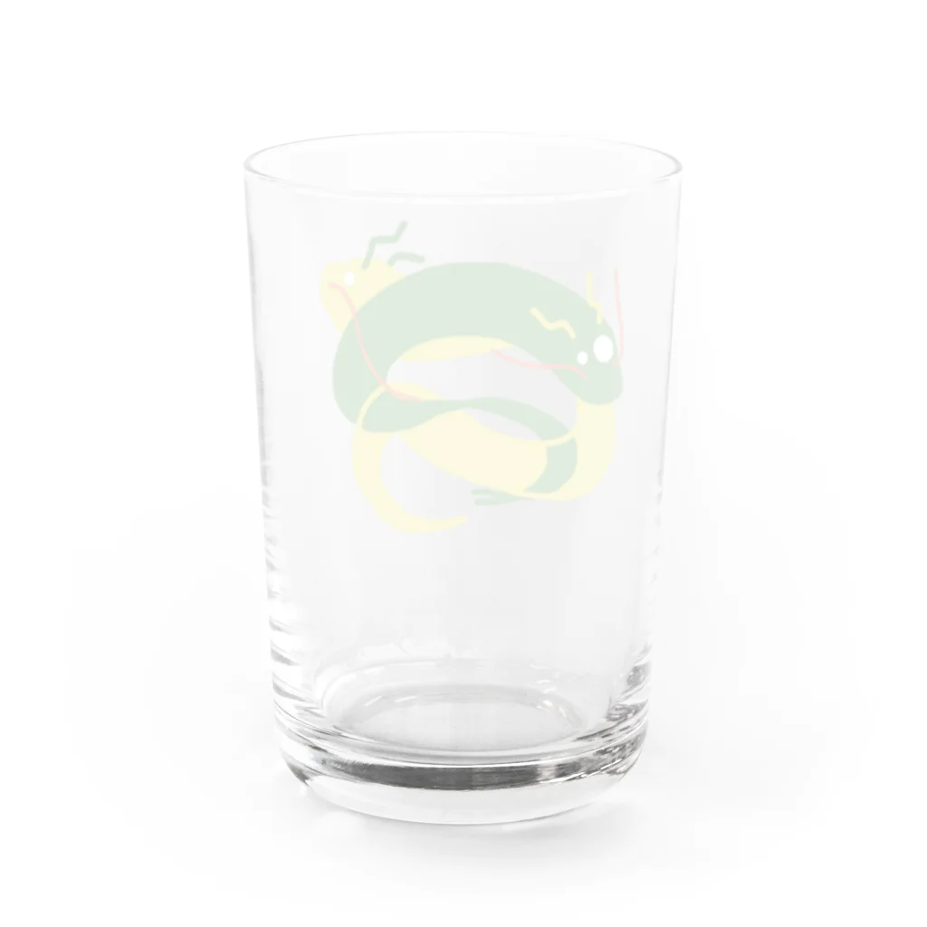 夢に出てきたあいつのたつにょろり Water Glass :back