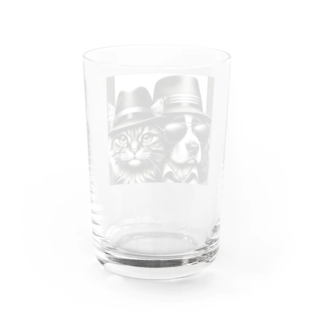 lblのゴッドファーザーな犬と猫 Water Glass :back