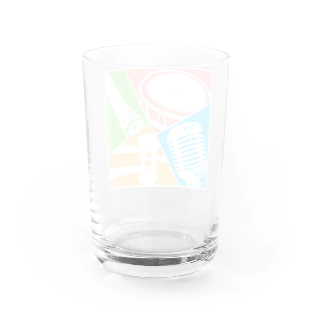 津軽三味線などの民謡三昧 Water Glass :back