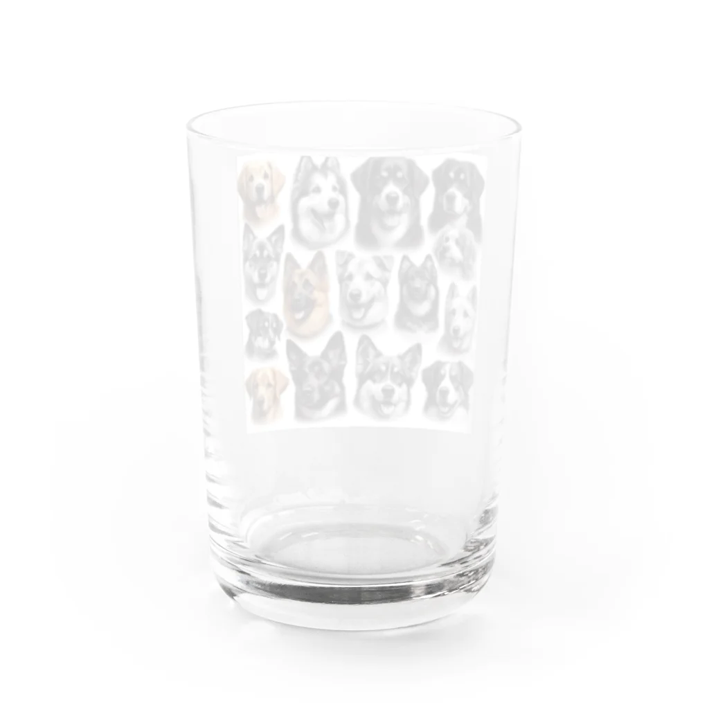 dogfulのかっこいい大型犬 Water Glass :back