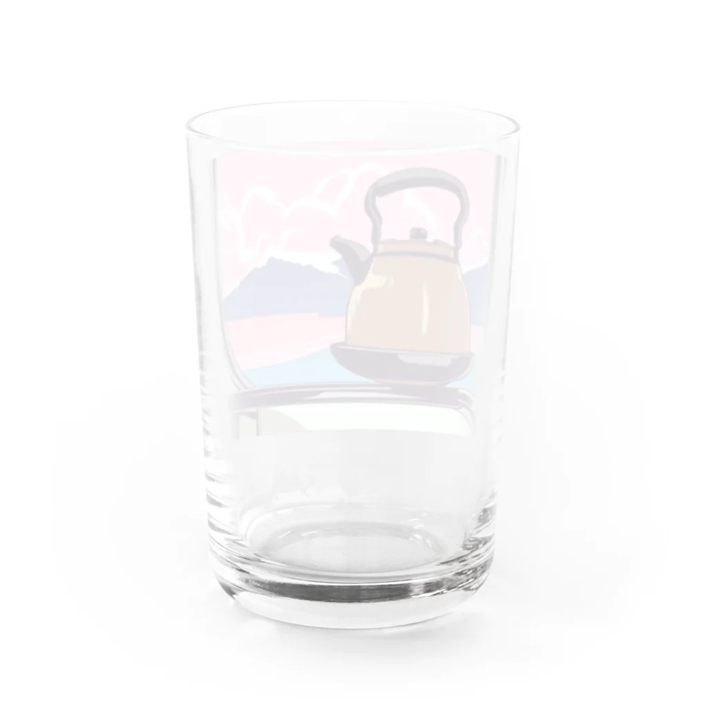 SORATOBI_YAKANの車窓とヤカン Water Glass :back