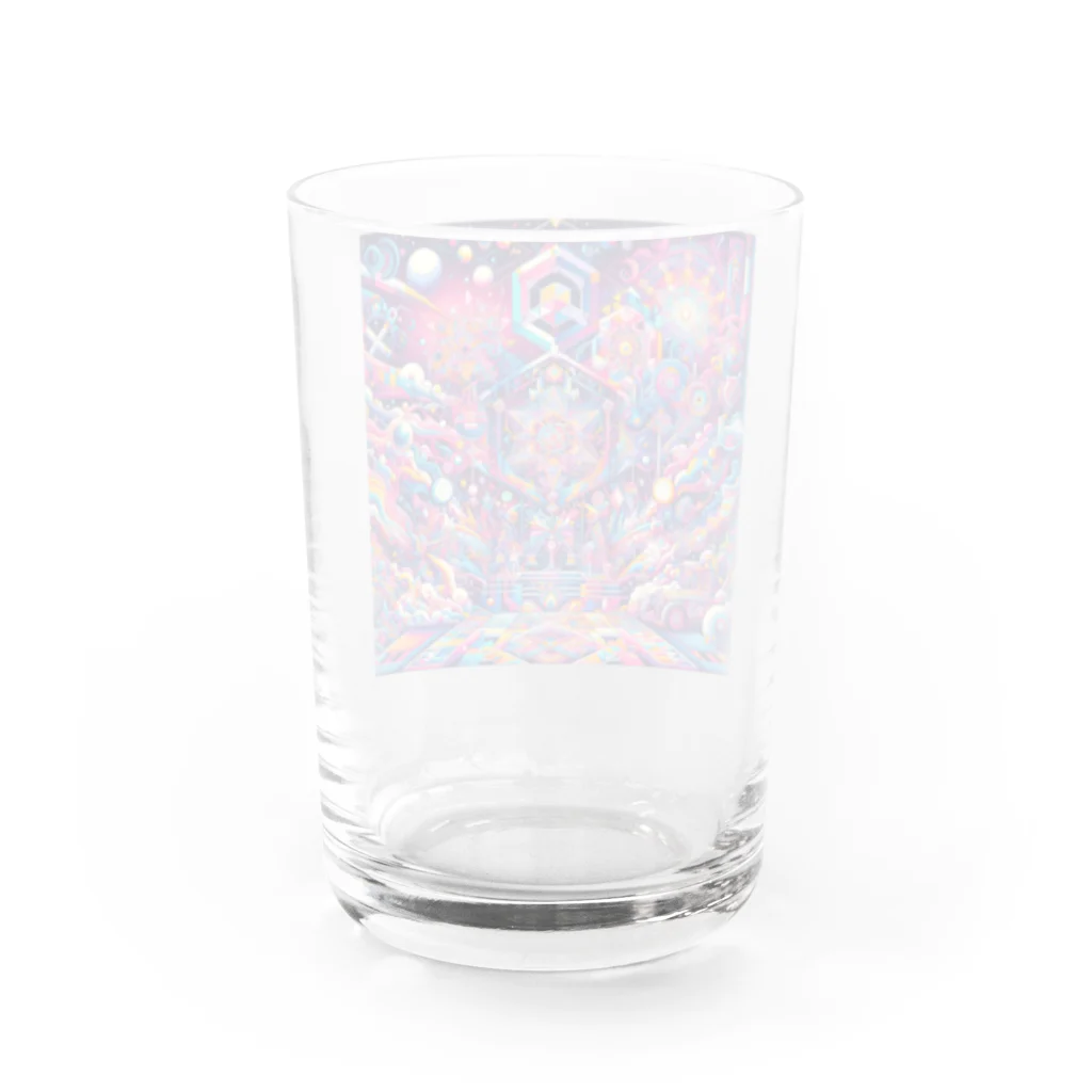 トトベス(T∴B∴M∴)🕊️の神聖リリスちゃん神殿 🌈💞31.サイケデリック宇宙アーケード商店街 Water Glass :back