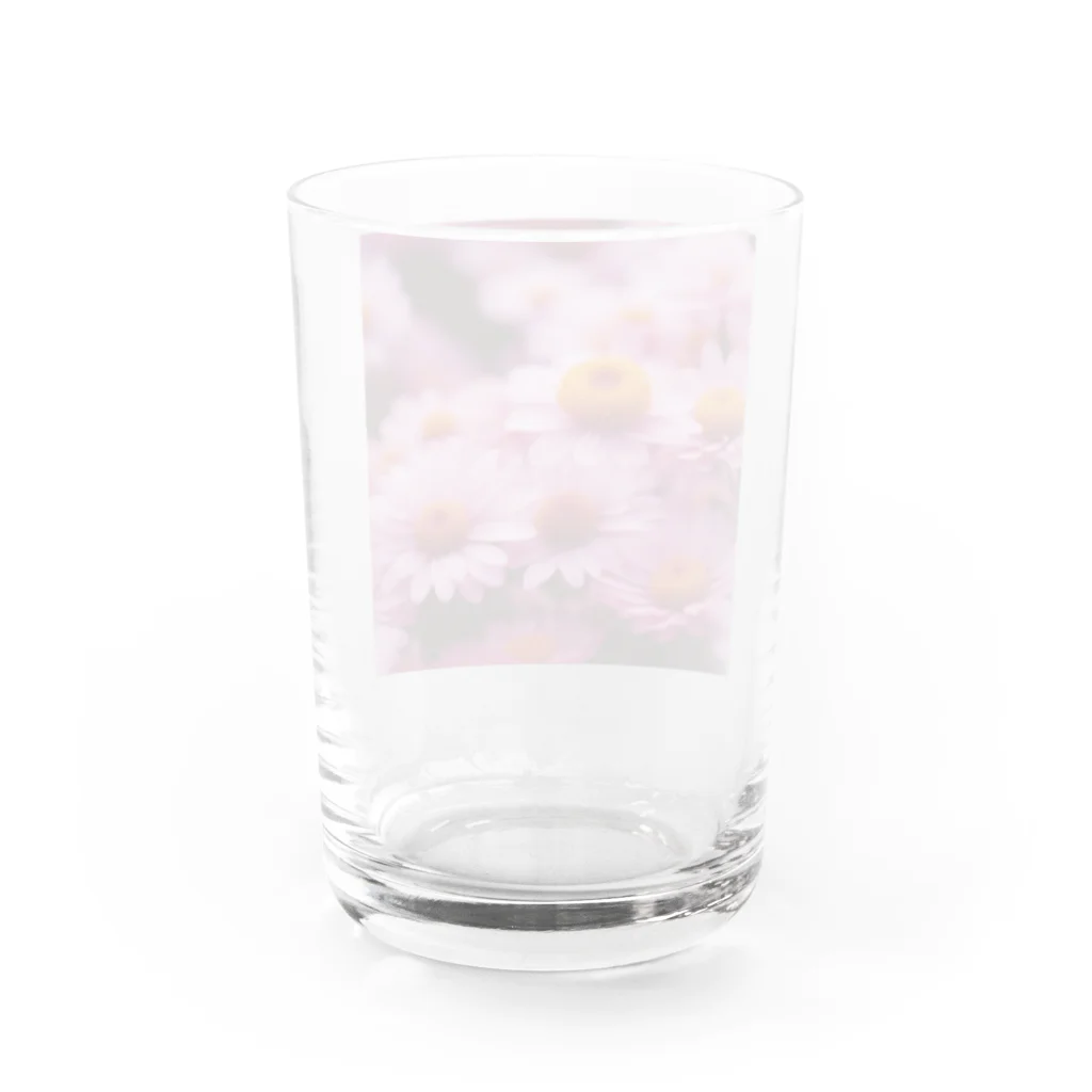 紅茶のフクジュソウ柄 Water Glass :back