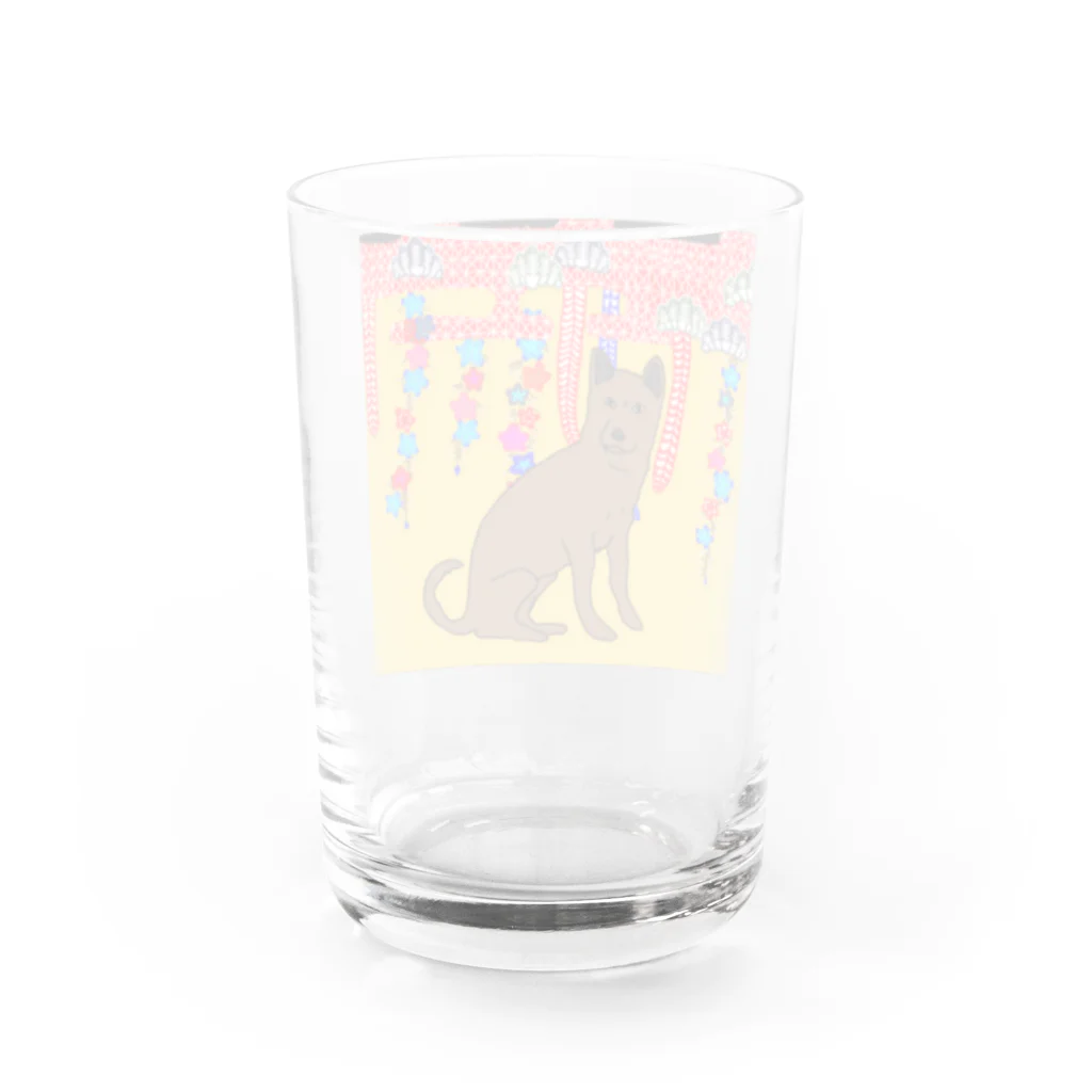 就労支援A型 ONE STEP | ワンステップの紅型シリーズ　琉球犬 Water Glass :back