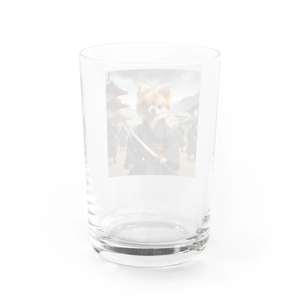 チワワンSHOPの幕末チワワ Water Glass :back