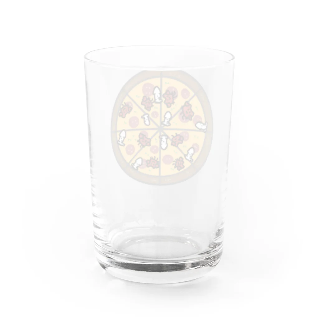 ほらをた娘🦈ྀི🎈のほらをた娘 くぁに＆いくぁ PIZZA Water Glass :back