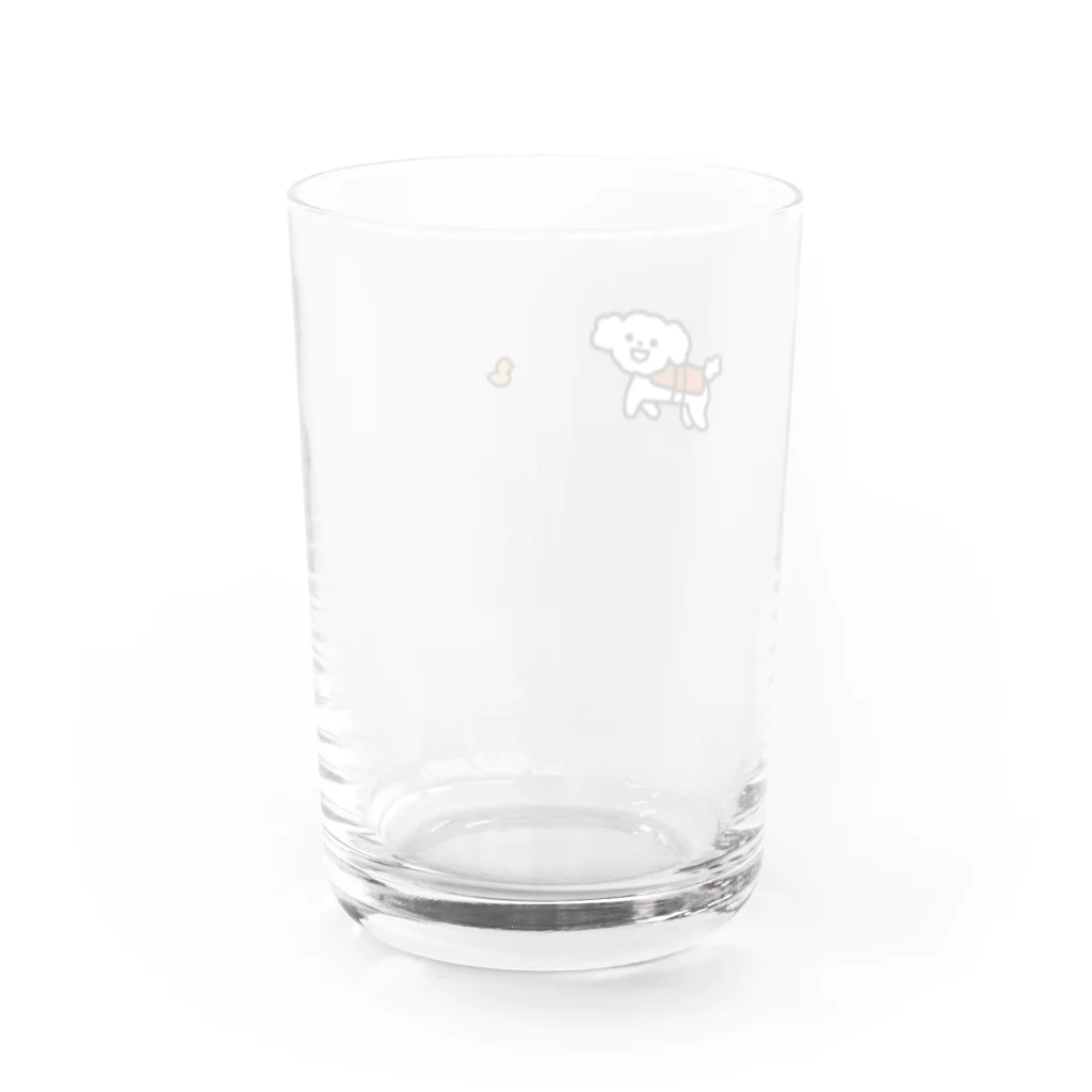 みやつち やえの飲み物のなかで泳ぐはなちゃん Water Glass :back