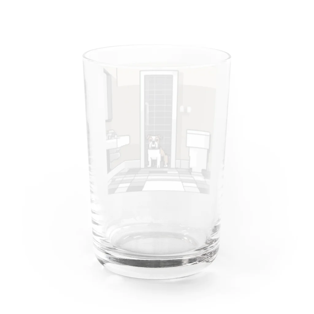 barisukaのバスルームのブルドッグ Water Glass :back