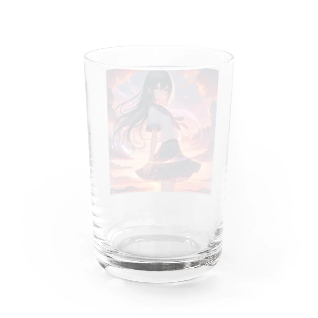 music_japanのファンタジー女子高生 Water Glass :back