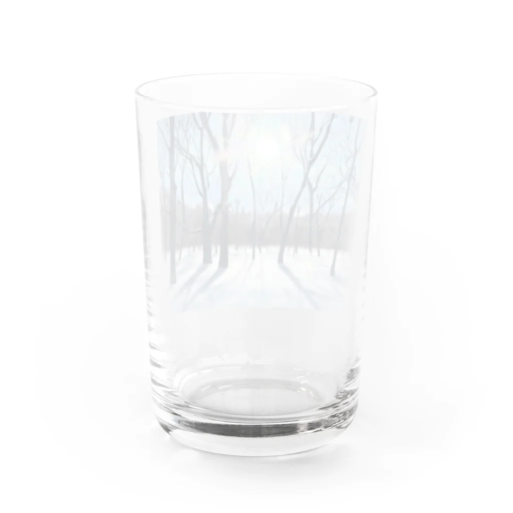 MOMODAMONの冬の雑木林 Water Glass :back