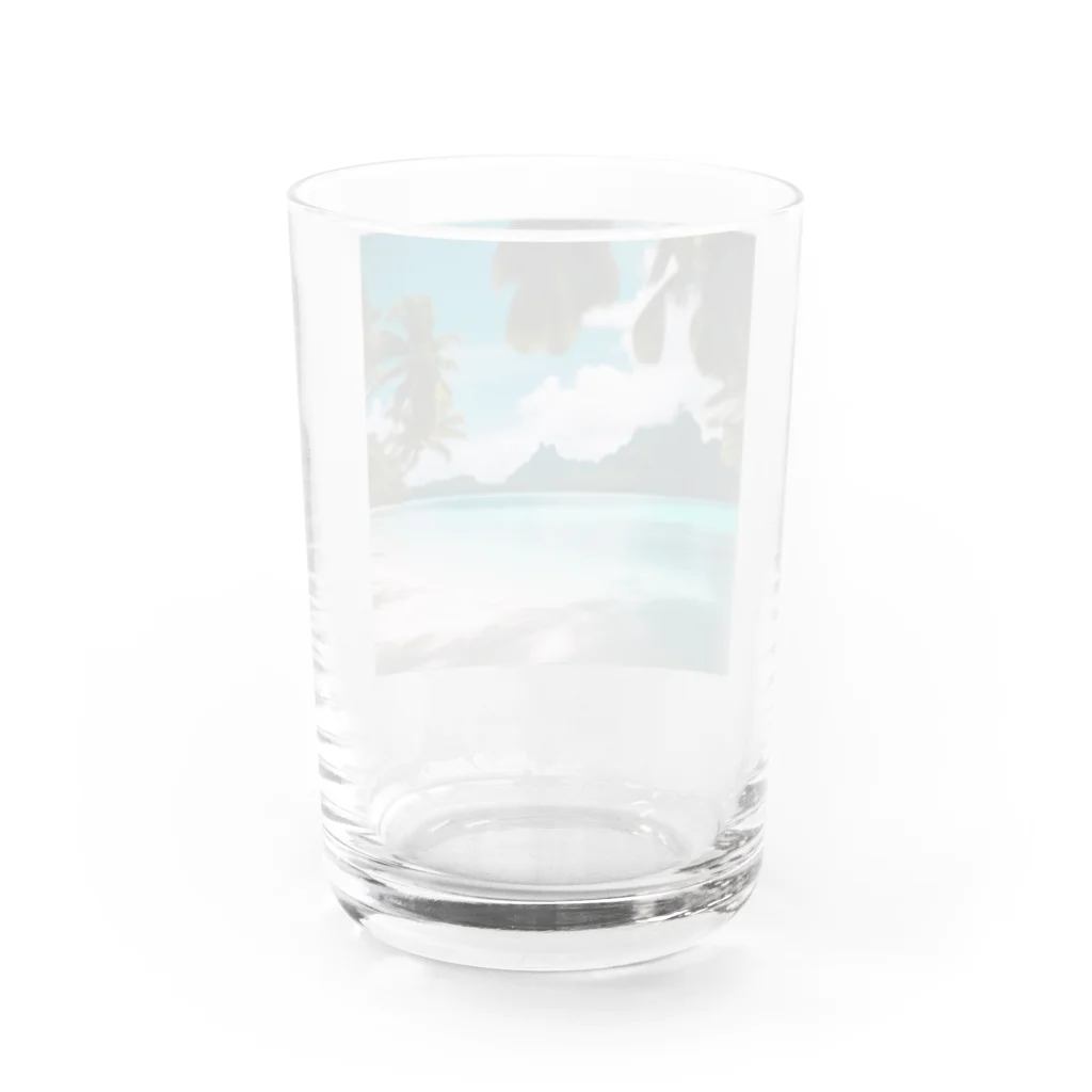 metametamonnのボラボラ島 Water Glass :back