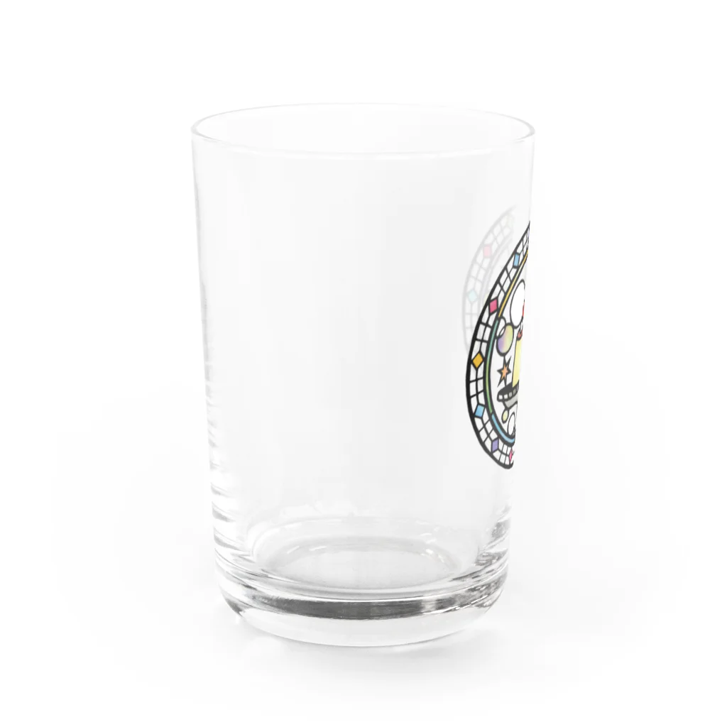 tokeisou / 切り絵の切り絵 / プリン Water Glass :back