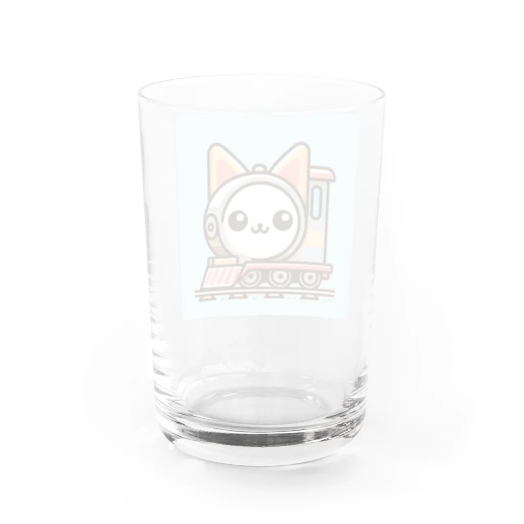 コウヘイの猫電車 Water Glass :back