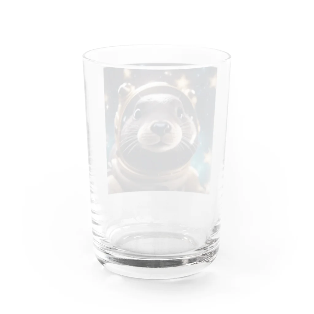 mugimugiのドヤ顔カワウソ Water Glass :back