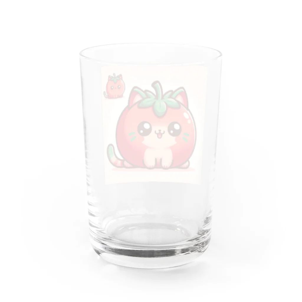 コウヘイのトマト猫 Water Glass :back