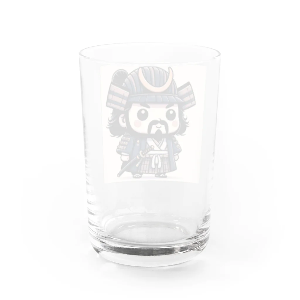 戦国時代マニアのデフォルメ小早川秀秋君 Water Glass :back