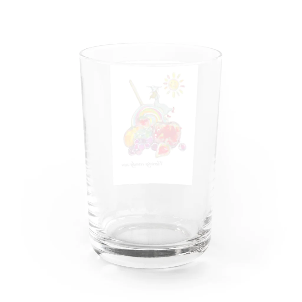 SararanranのバラエティーキャンディーSANのオリジナルグッズ Water Glass :back