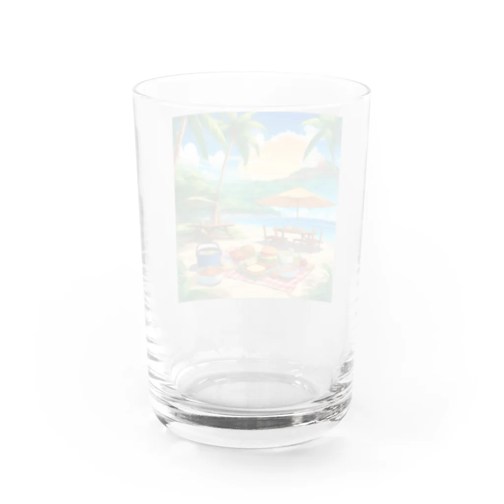 kaiminsapoの沖縄　ビーチパーティ Water Glass :back